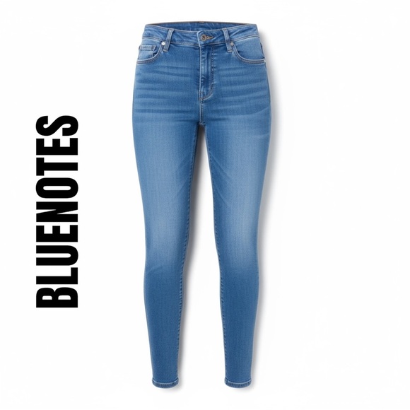 009 Bluenotes 4/27 Womens Blue Hi-Rise Skinny Fit Jeans - Picture 1 of 5